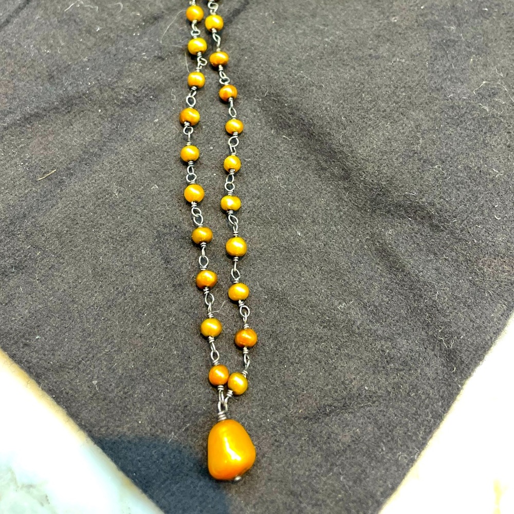 SILPADA Copper Freshwater Pearls OxidizedSterling